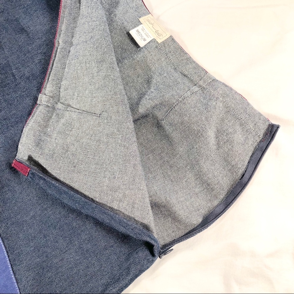 ❗️SOLD❗️Neesh by D.A.R. Denim & Ribbon Skirt M - Picture 4 of 4